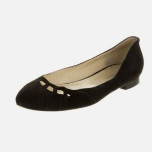 Sarah Flint Suede Black Women's Flats 8